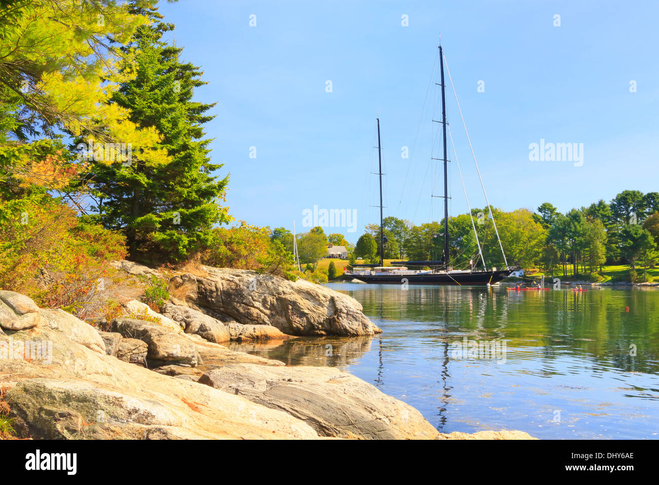 Schoner, Porter bewahren, Boothbay, Maine, USA Stockfoto