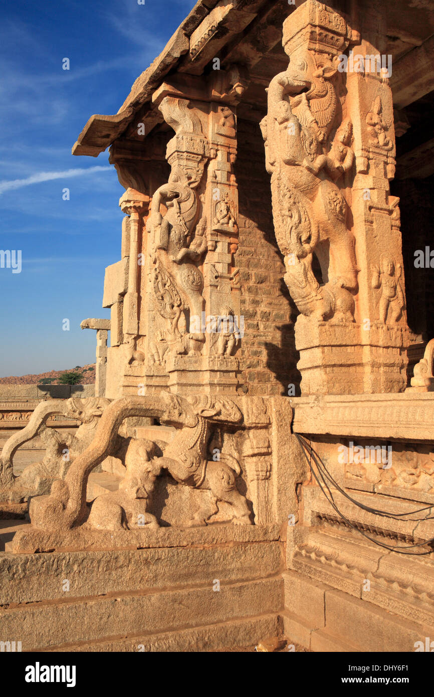 Vittala Tempel (16. Jahrhundert), Hampi, Karnataka, Indien Stockfoto