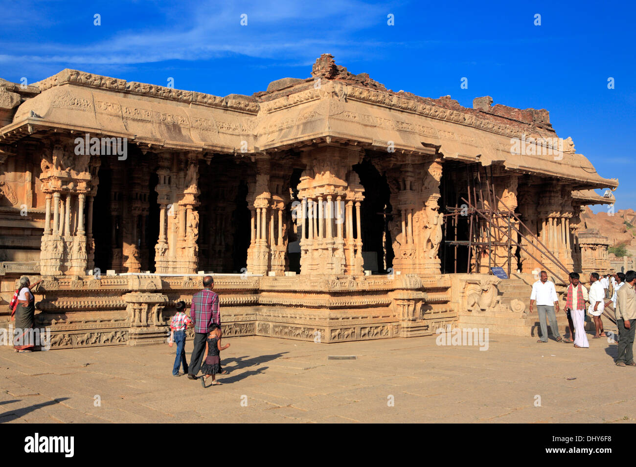 Vittala Tempel (16. Jahrhundert), Hampi, Karnataka, Indien Stockfoto