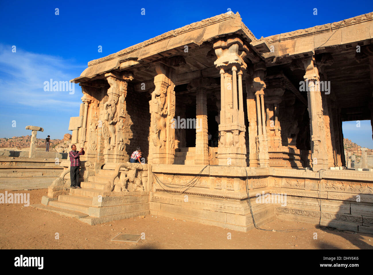 Vittala Tempel (16. Jahrhundert), Hampi, Karnataka, Indien Stockfoto