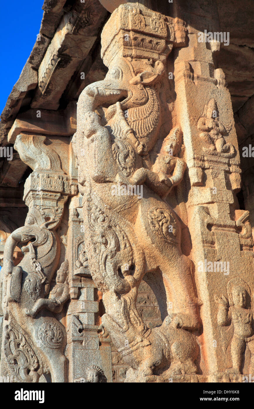 Vittala Tempel (16. Jahrhundert), Hampi, Karnataka, Indien Stockfoto