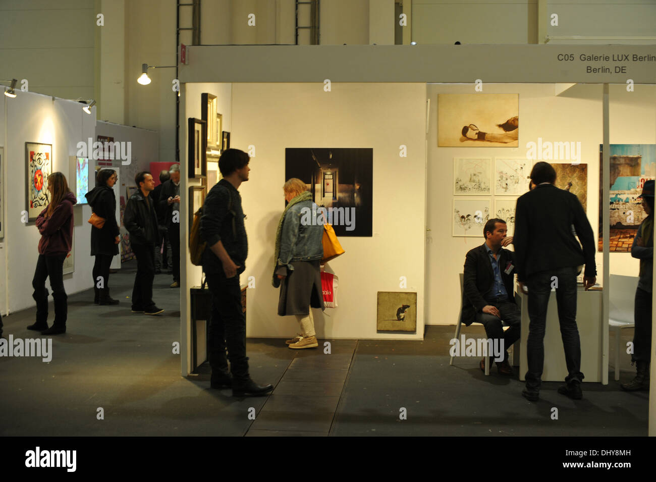 Affordable Art Fair (AAF) Hamburg 2013, Deutschland. Drücken Sie nur verwenden. Stockfoto