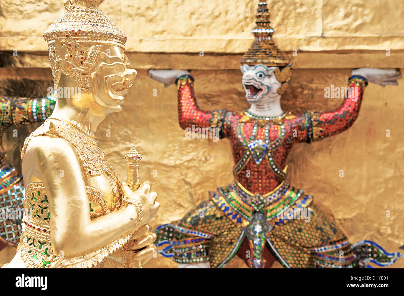 Goldene Riesen aussehen rote Affe, vordere Thema Fokus Stockfoto