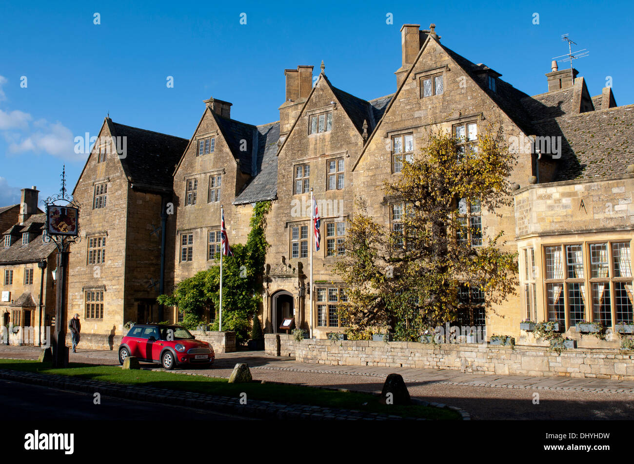 Die Lygon Arms Hotel, Broadway, Worcestershire, England, UK Stockfoto