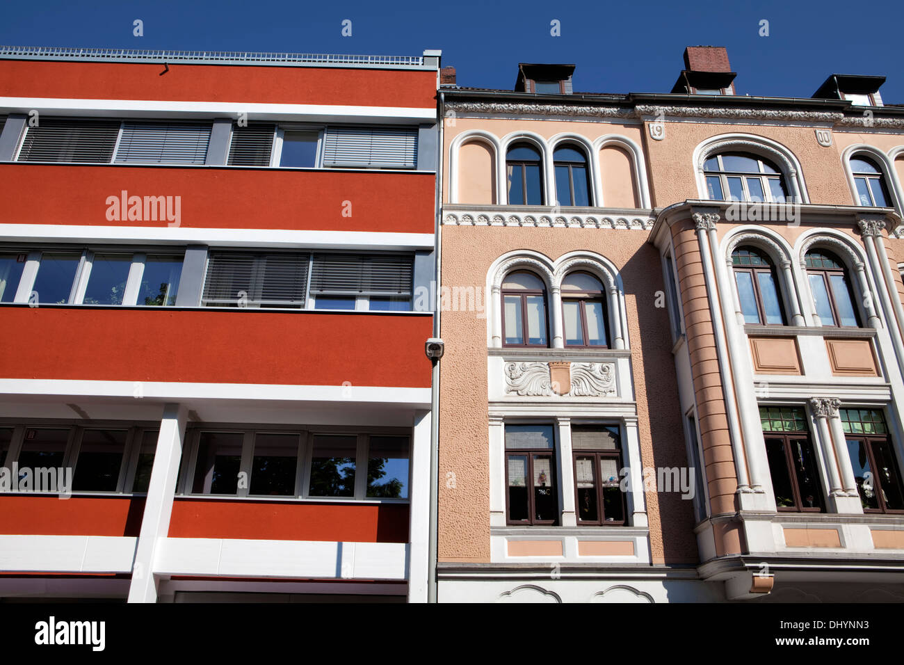 Historische Architektur, Linden, Hannover, Niedersachsen, Deutschland, Europa, Stockfoto