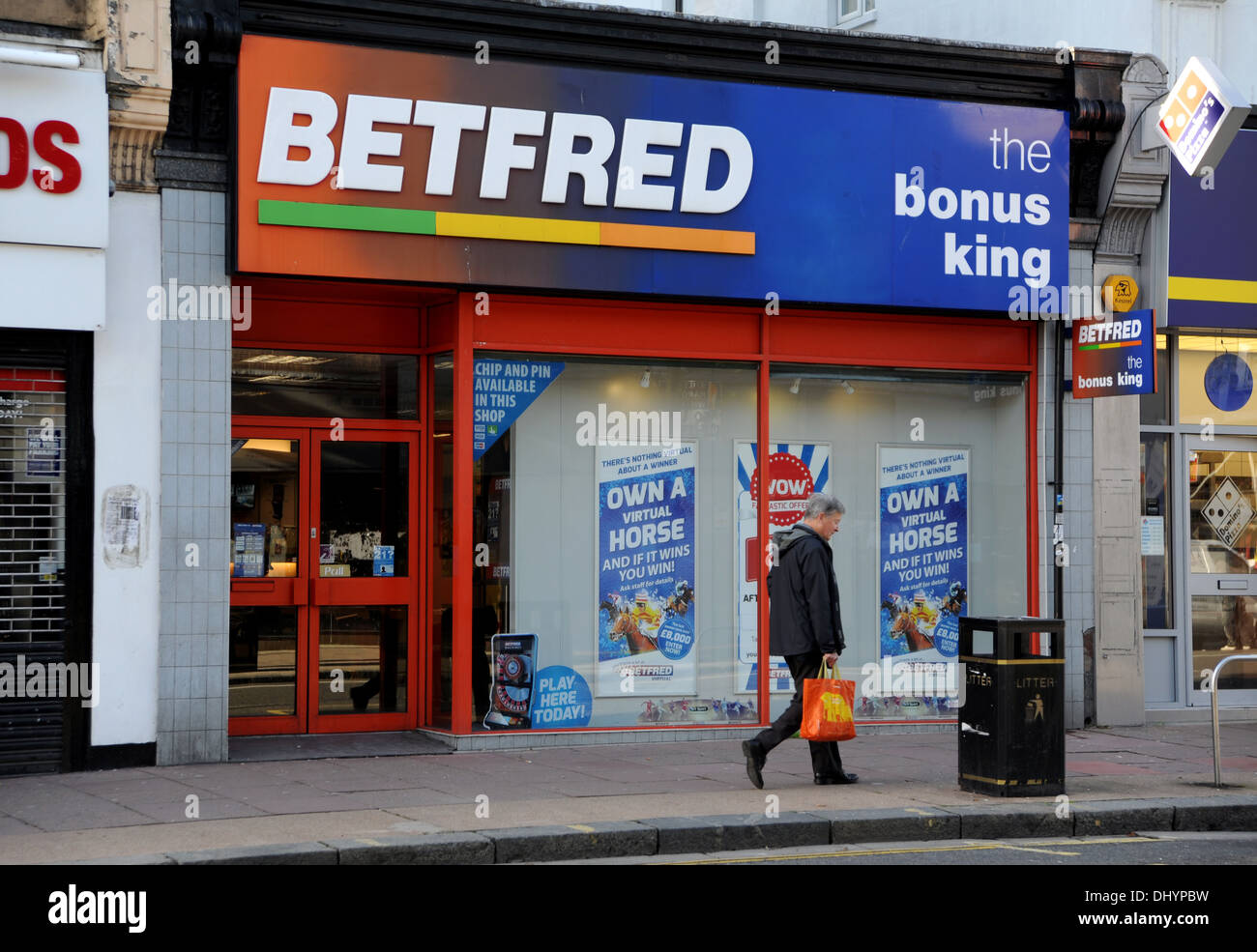 Betfred Wettgeschäft in London Road Brighton Großbritannien Stockfoto