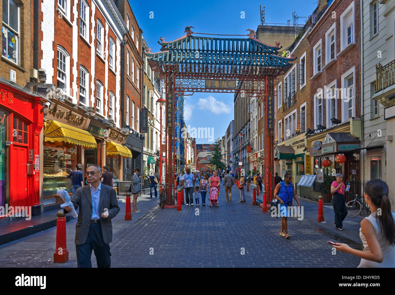 China Town London: Der Name Chinatown wurde zu unterschiedlichen Zeiten verwendet, um verschiedene Orte in London zu beschreiben Stockfoto