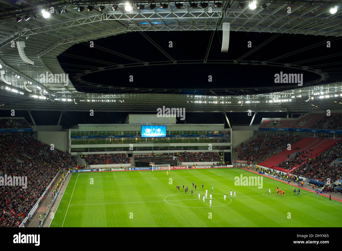 Leverkusen V Shaktar Donetsk Champions League Stockfoto