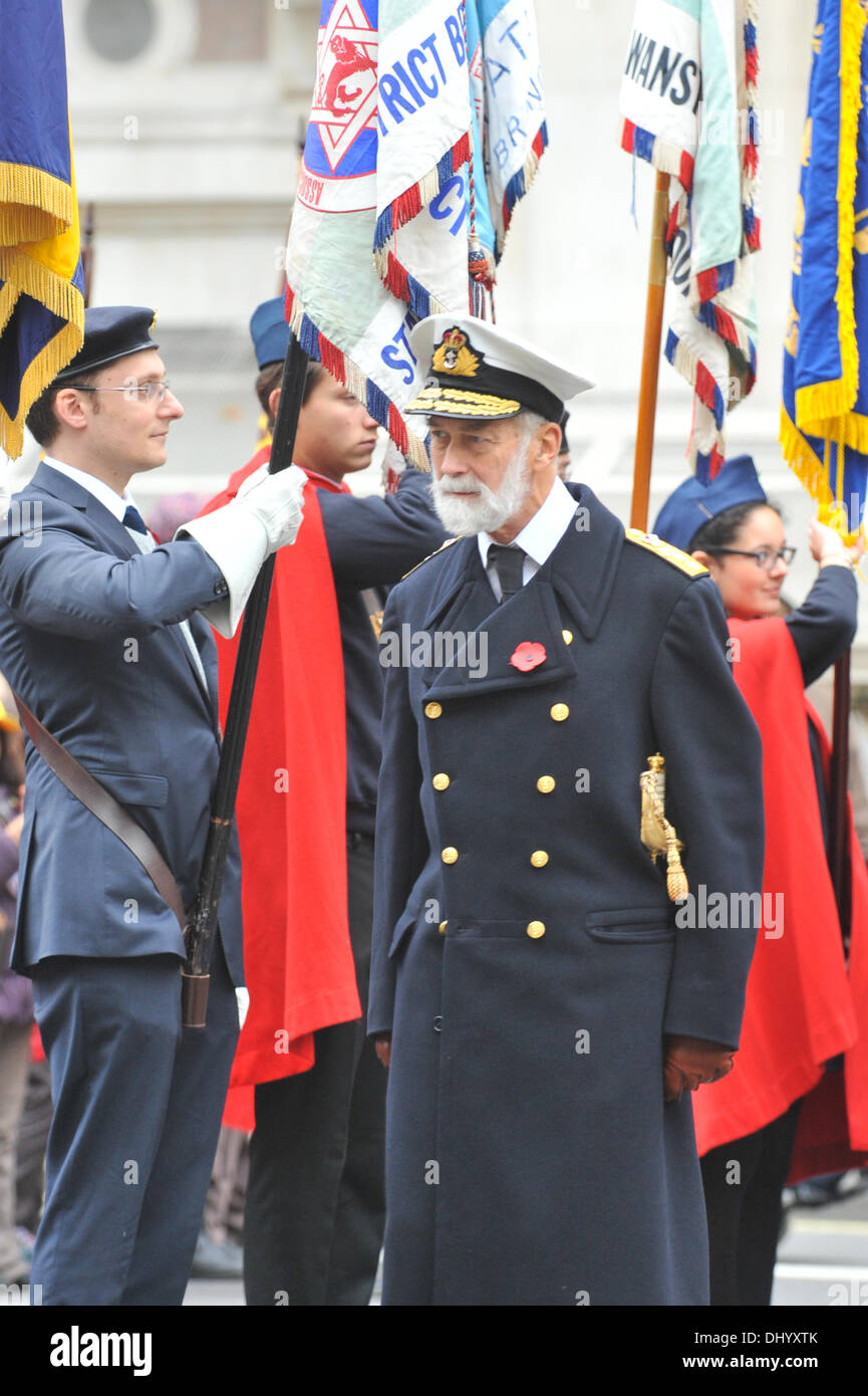Whitehall, London, UK. 17. November 2013. HRH Prinz Michael von Kent in der jüdischen Vereinigung der Ex-Sevicemen und Frauen jährliche Gedenkveranstaltung. Bildnachweis: Matthew Chattle/Alamy Live-Nachrichten Stockfoto
