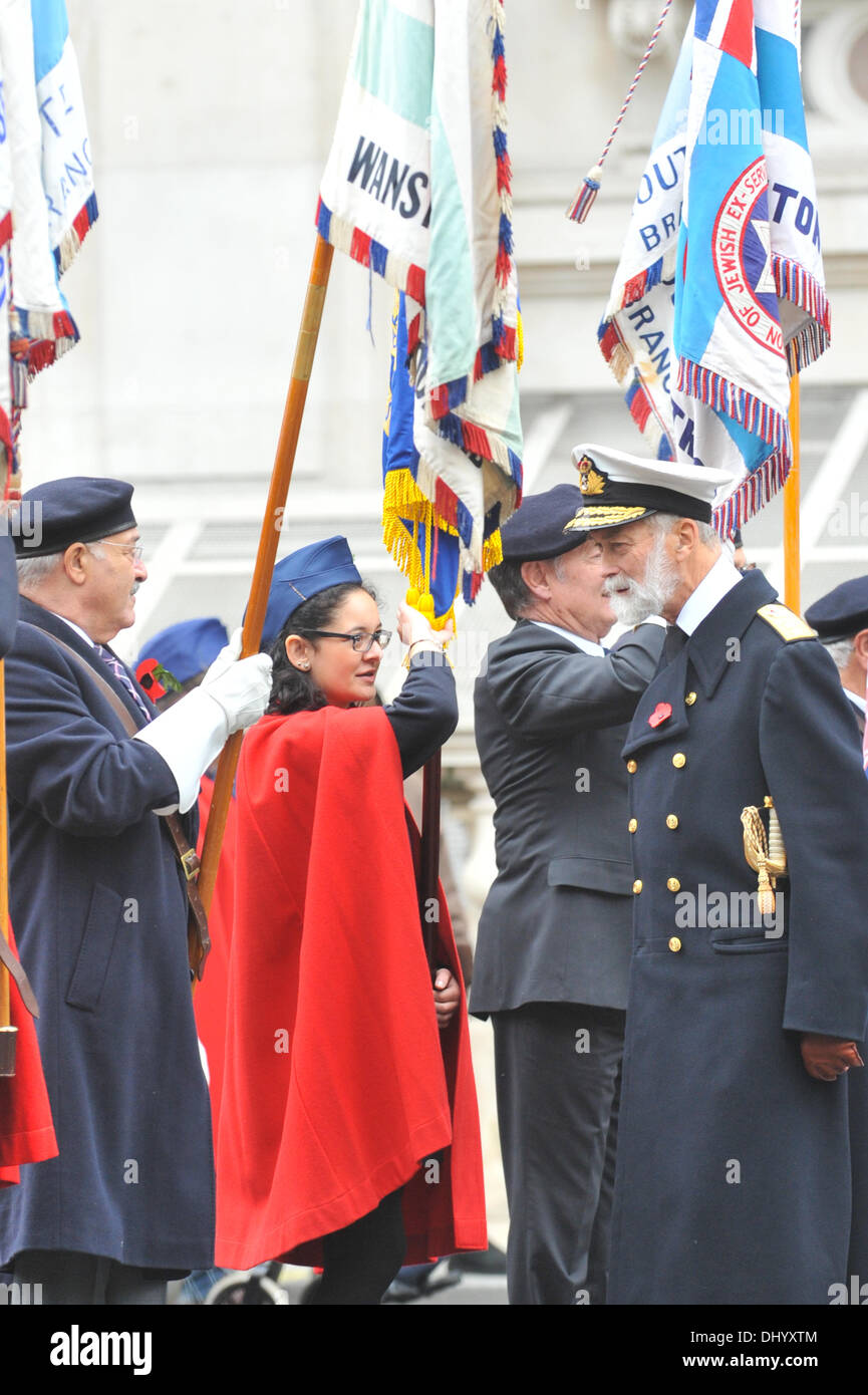 Whitehall, London, UK. 17. November 2013. HRH Prinz Michael von Kent in der jüdischen Vereinigung der Ex-Sevicemen und Frauen jährliche Gedenkveranstaltung. Bildnachweis: Matthew Chattle/Alamy Live-Nachrichten Stockfoto