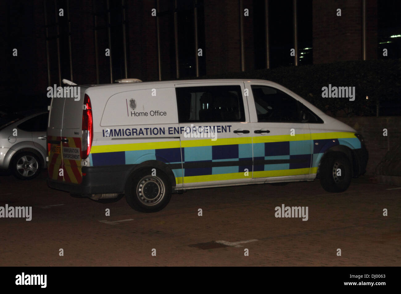 Eine UK Home Office Immigration Enforcement-van. Stockfoto