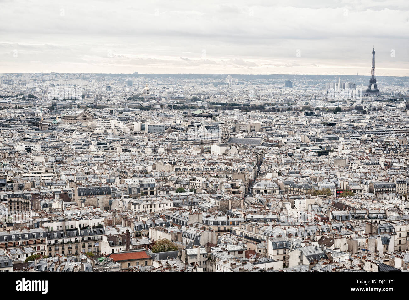 Paris, Frankreich - Blick über die Dächer der Stadt Stockfoto