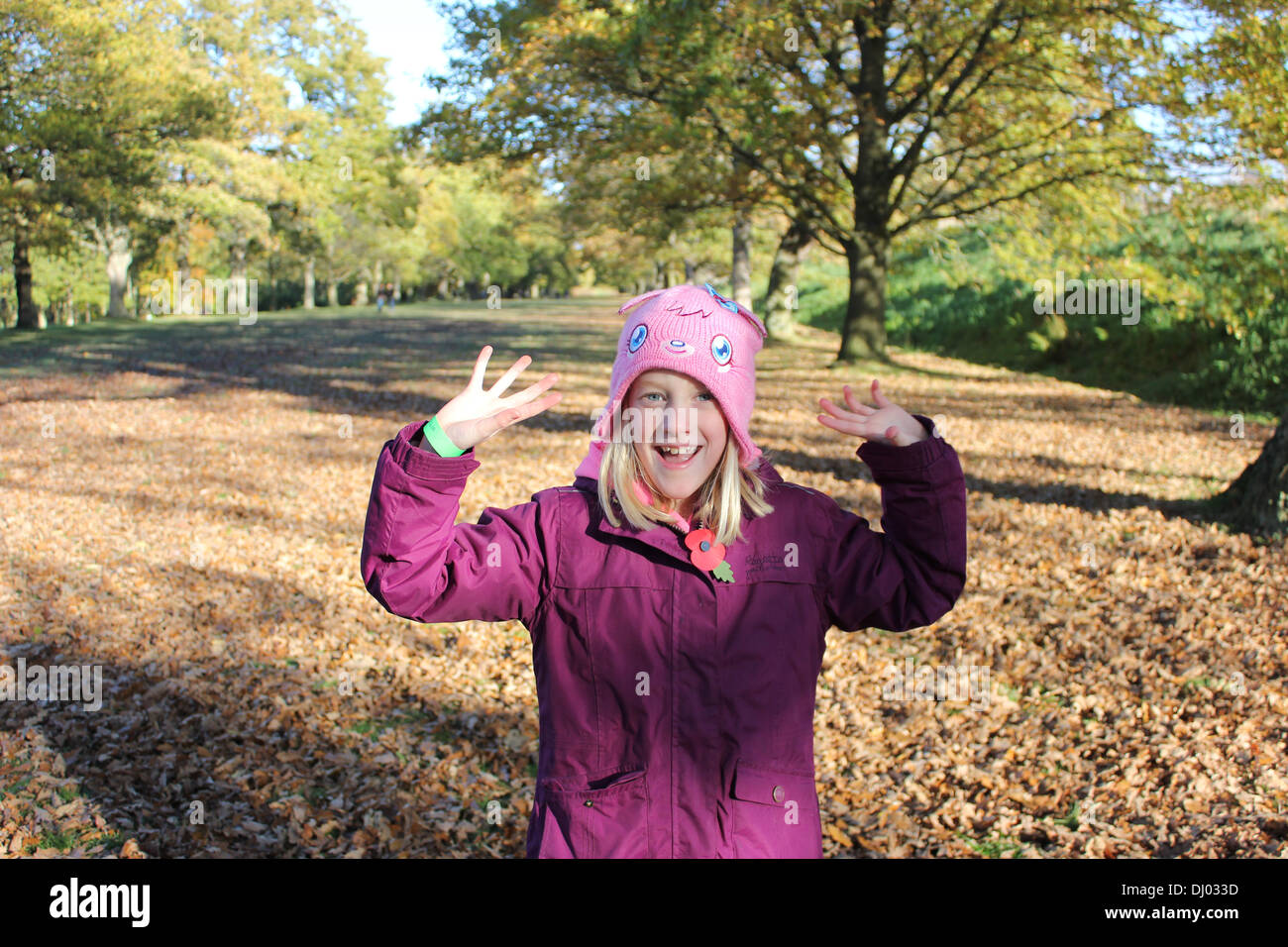 Herbst-Glück Stockfoto