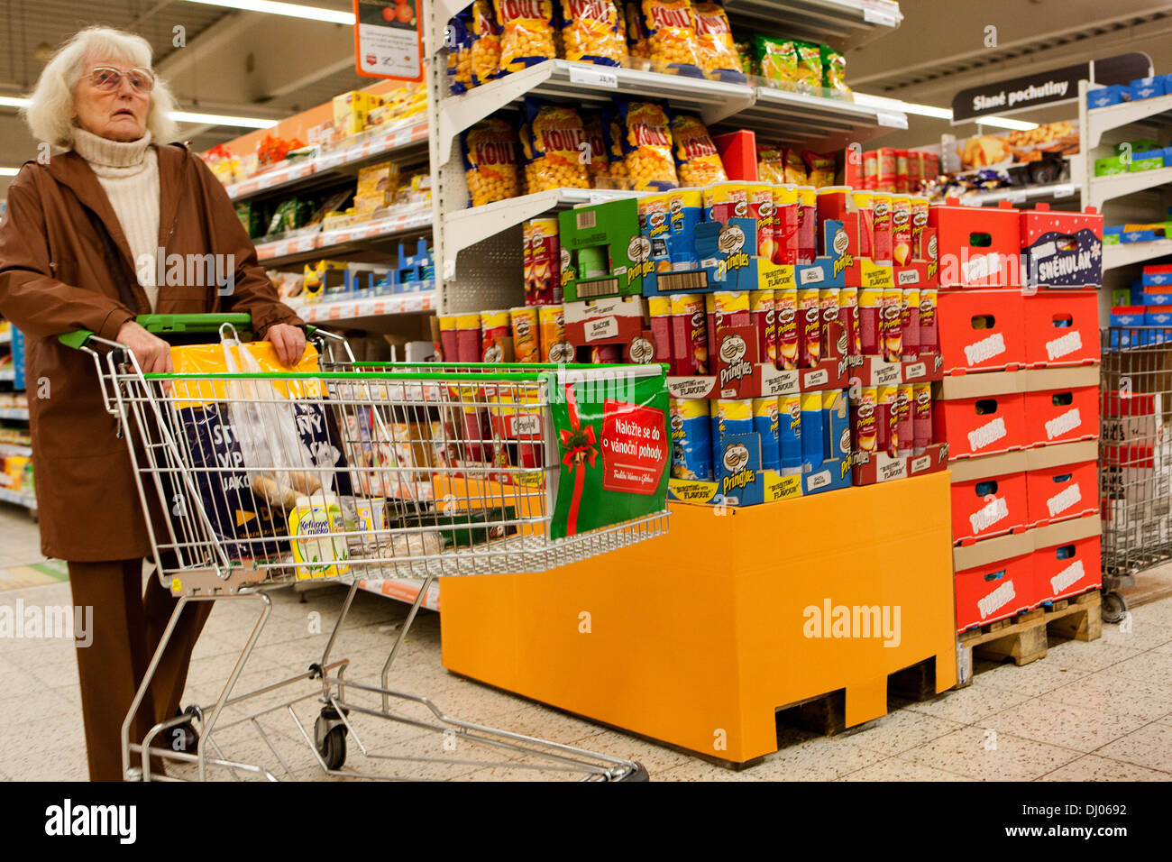 Einkaufen in Kaufhäusern, Geschäften und Supermärkten Stockfoto