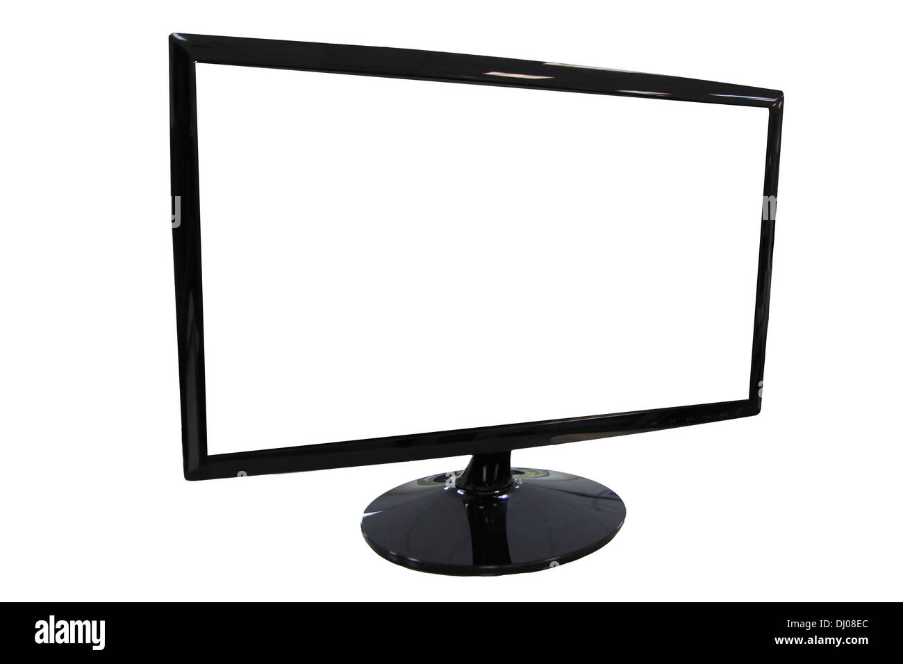 Picture Frame LED-Bildschirm auf weißem Hintergrund. Stockfoto