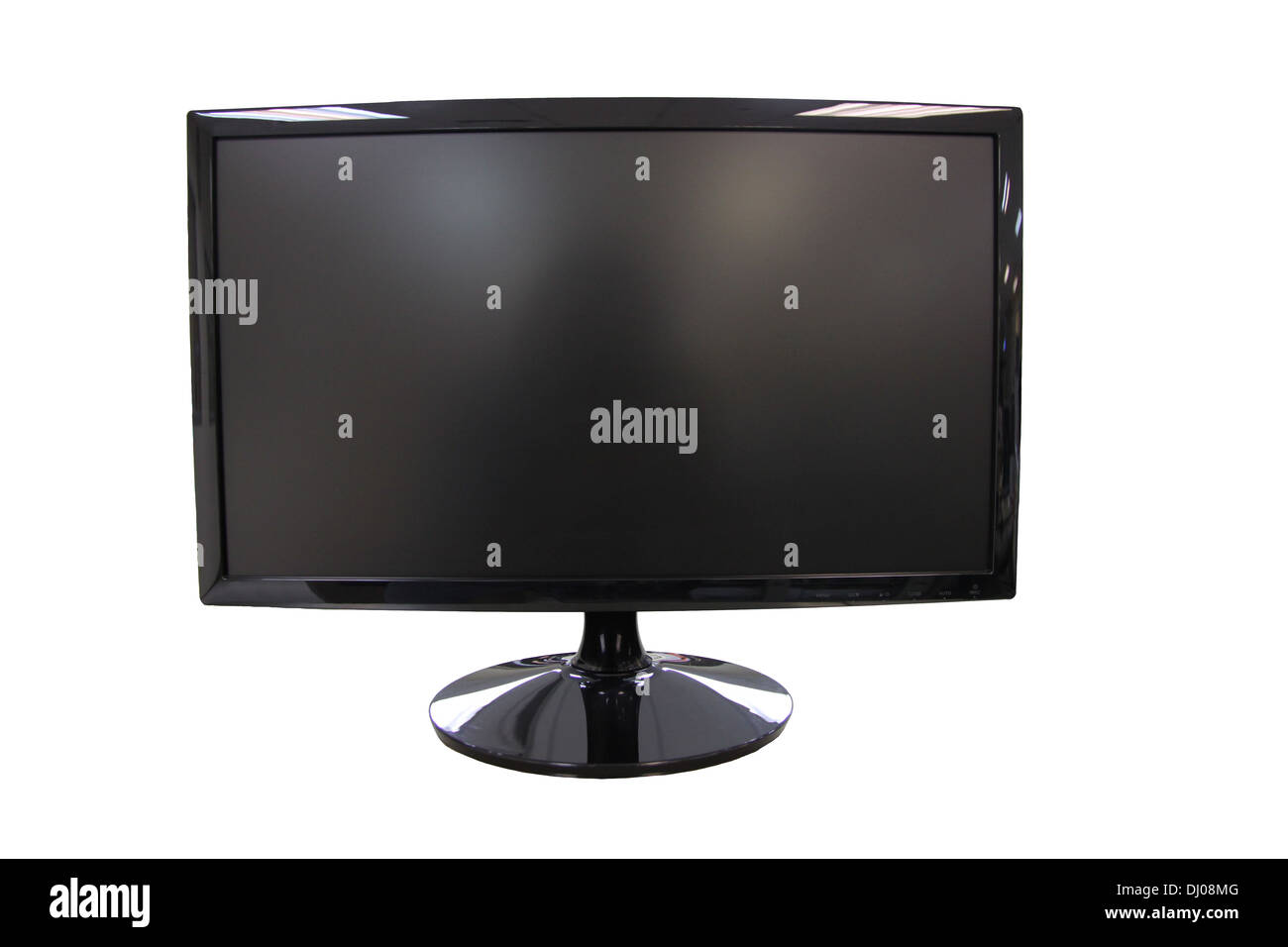Picture Frame LED-Bildschirm auf weißem Hintergrund. Stockfoto