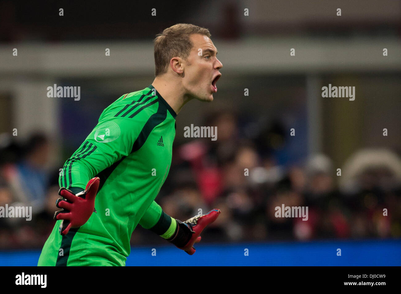 Mailand, Italien. 15. November 2013. Manuel Neuer (GER) Fußball / Fußball: internationale Freundschaftsspiel zwischen Deutschland und Italien 1: 1 im Giuseppe Meazza Stadium in Mailand, Italien. © Maurizio Borsari/AFLO/Alamy Live-Nachrichten Stockfoto