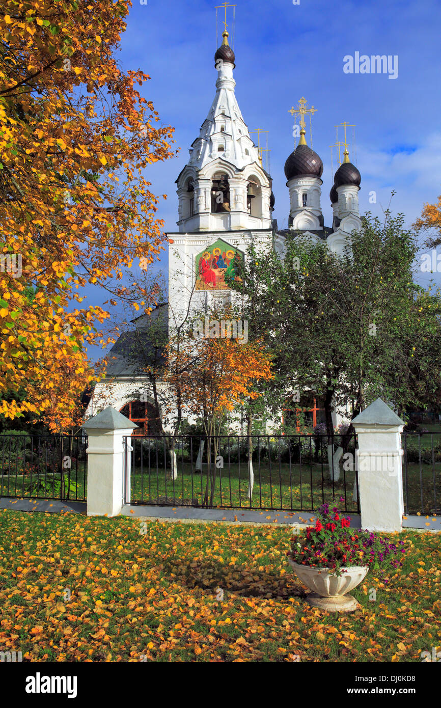Kirche des Heiligen Sergius von Radonezh (1678), Komyagino, Moscow Region, Russland Stockfoto