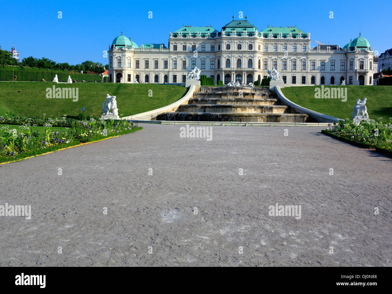 Oberen Belvedere, Wien, Österreich Stockfoto
