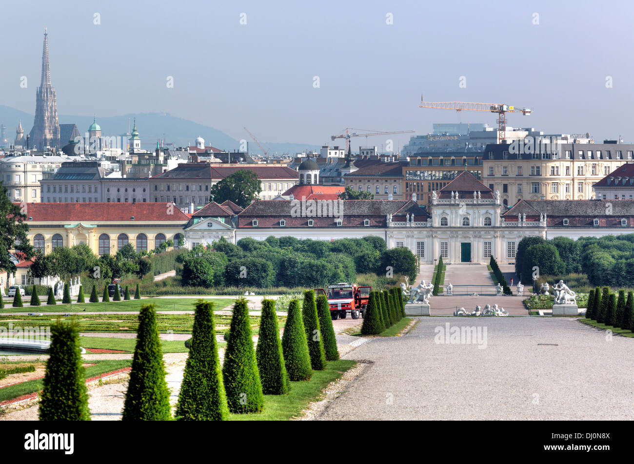 Unteres Belvedere, Wien, Österreich Stockfoto Unteres Belvedere, Wien, Österreich Stockfoto