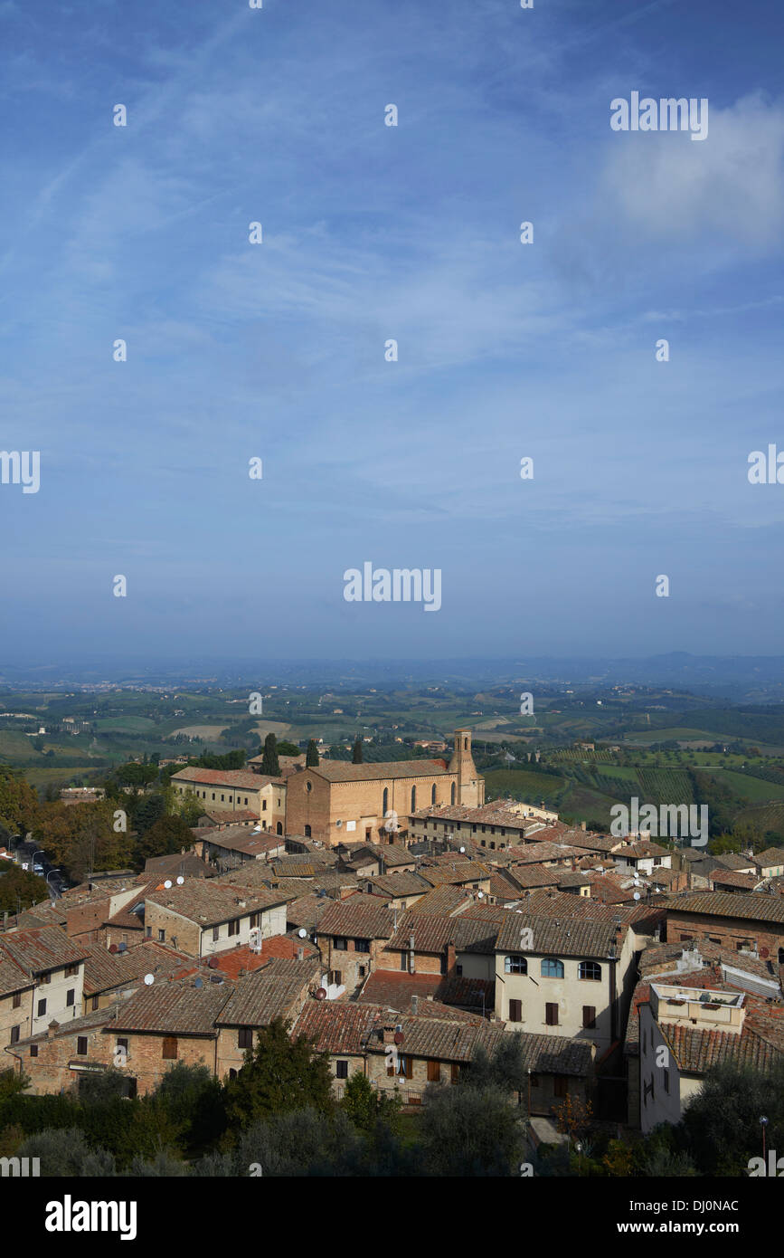 Chiesa di Sant'Agostino San Gimignano Toskana Italien Stockfoto