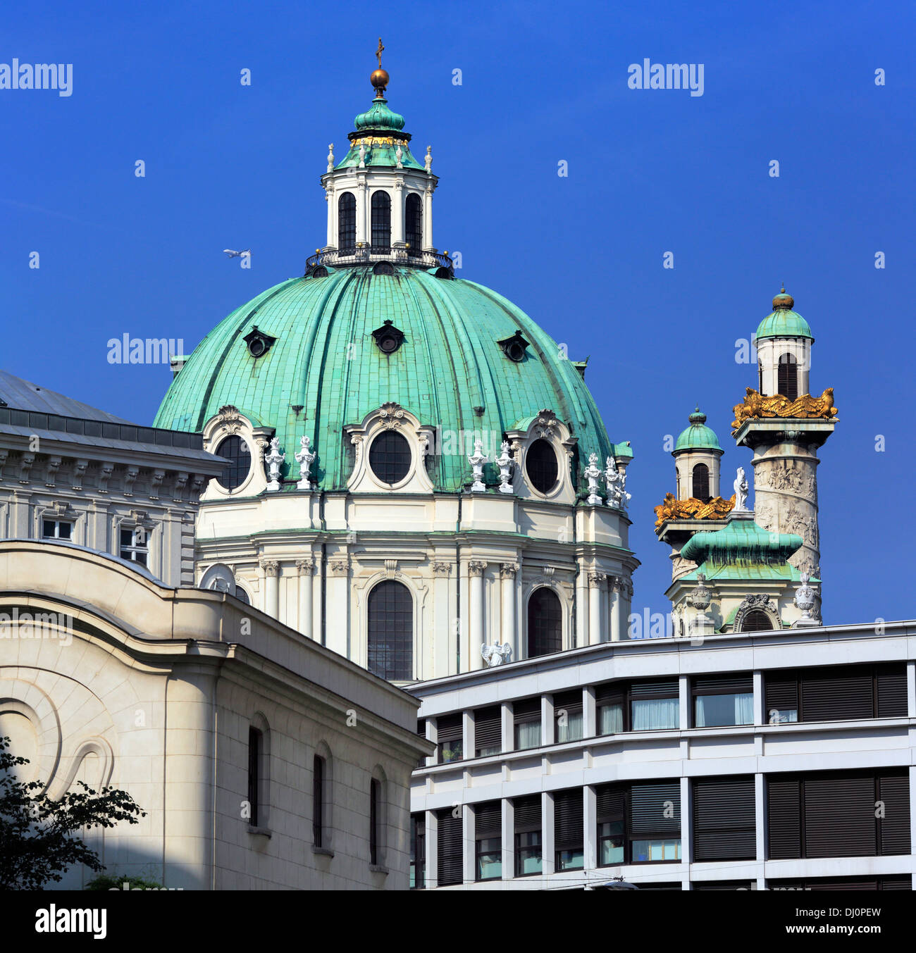 Karlskirche (Kirche St. Charles), Wien, Österreich Stockfoto
