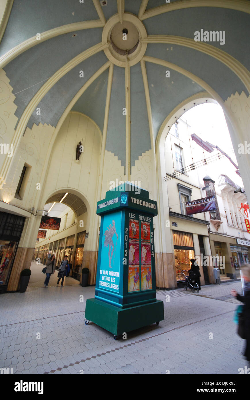 Passage Lemonnier Einkaufspassage, Lüttich Stockfoto