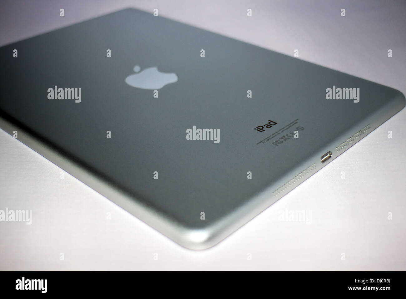iPad Air weiß / Silber hinten Stockfoto