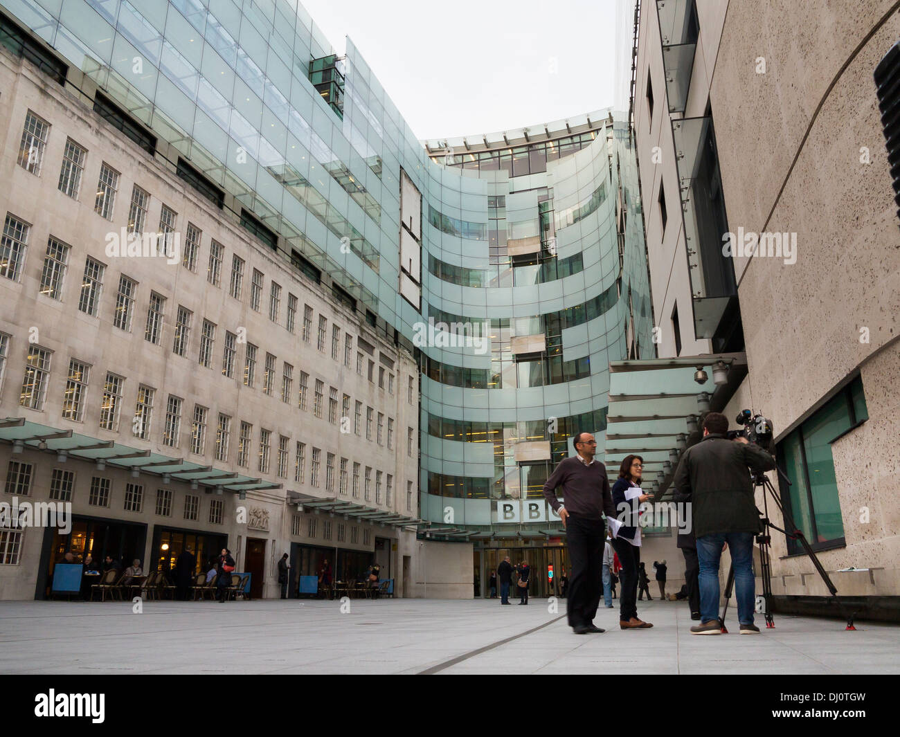 Broadcasting House London Heimat der BBC Stockfoto