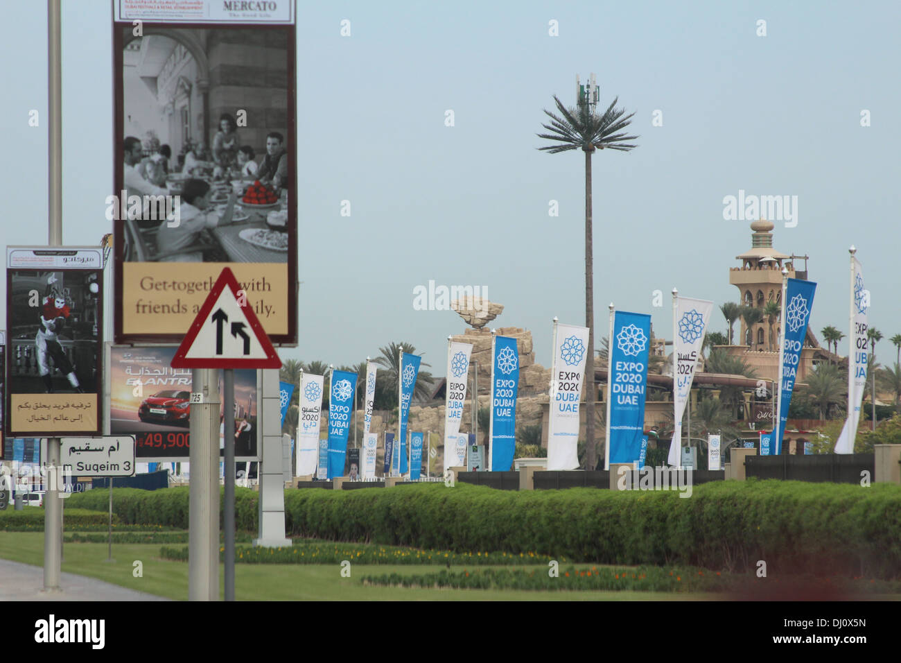 Dubai Expo 2020 Banner Stockfoto