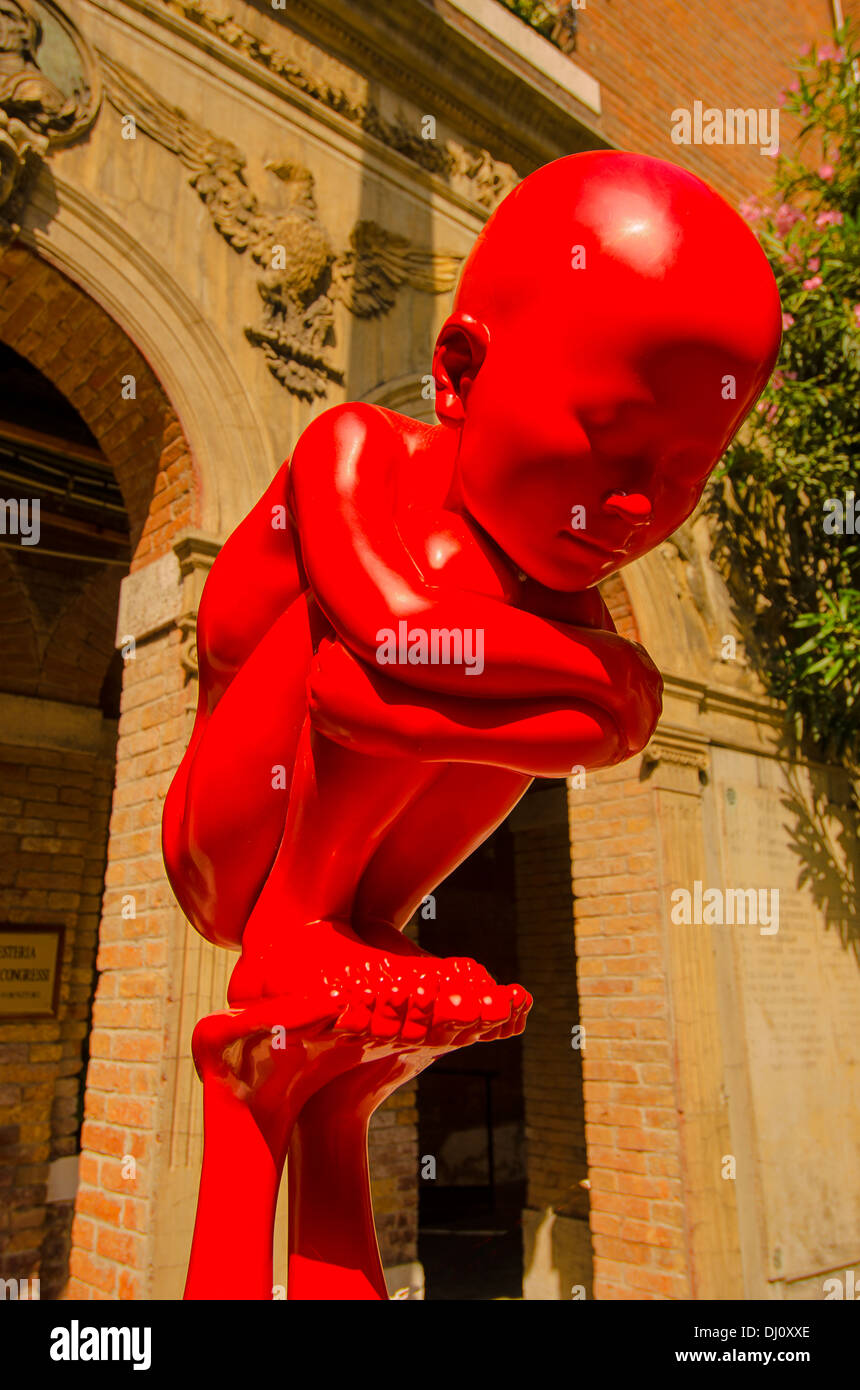 Teil einer Skulptur auf der Biennale 2013 in Venedig, Italien Stockfoto