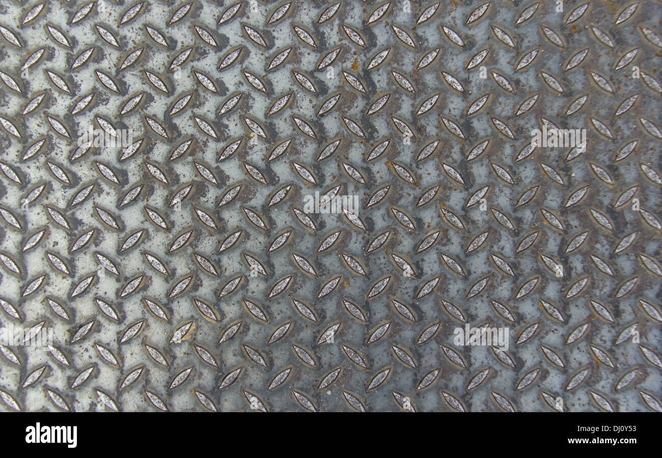 Metall Rhombus geformt, Hintergrund und Struktur Stockfoto