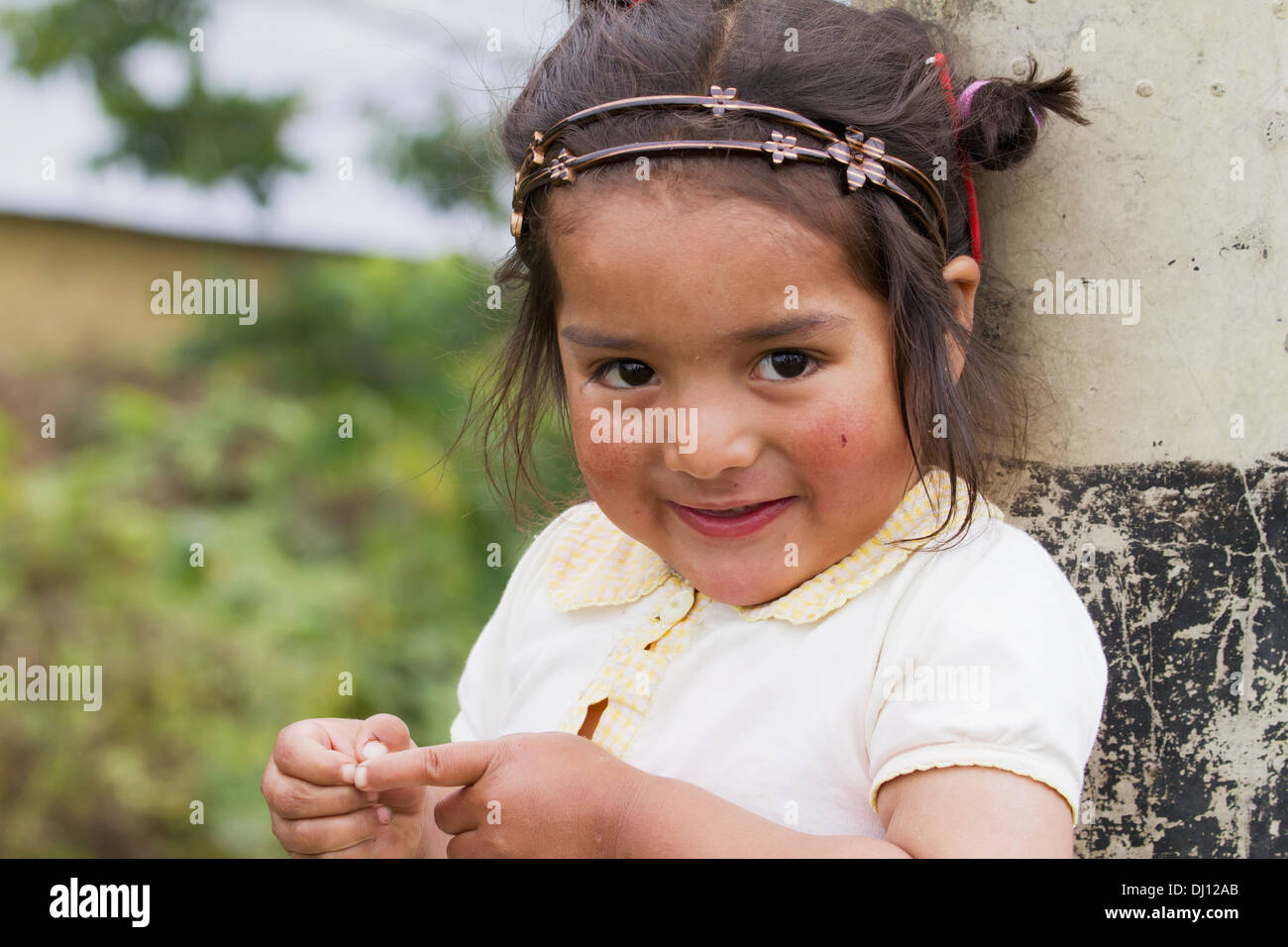 Kleines Mädchen, San Bartolo, Amazonas, Peru Stockfoto