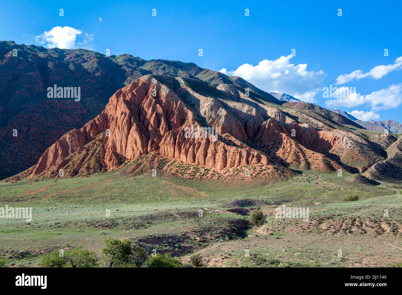 Erosion des Tien Shan Berge Stockfoto