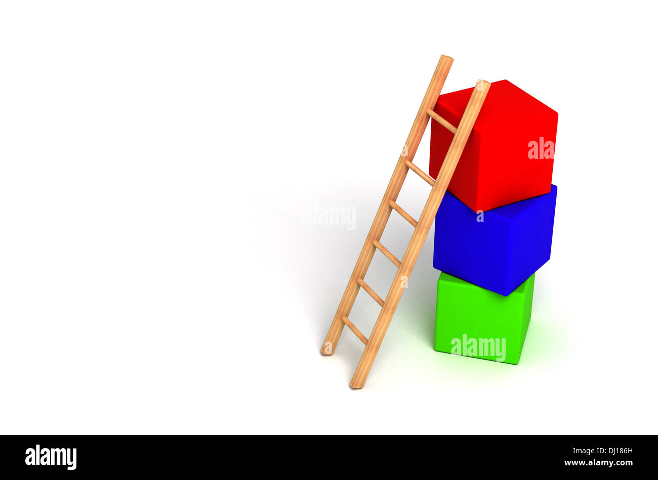 Steigen Sie auf hoch Stockfoto