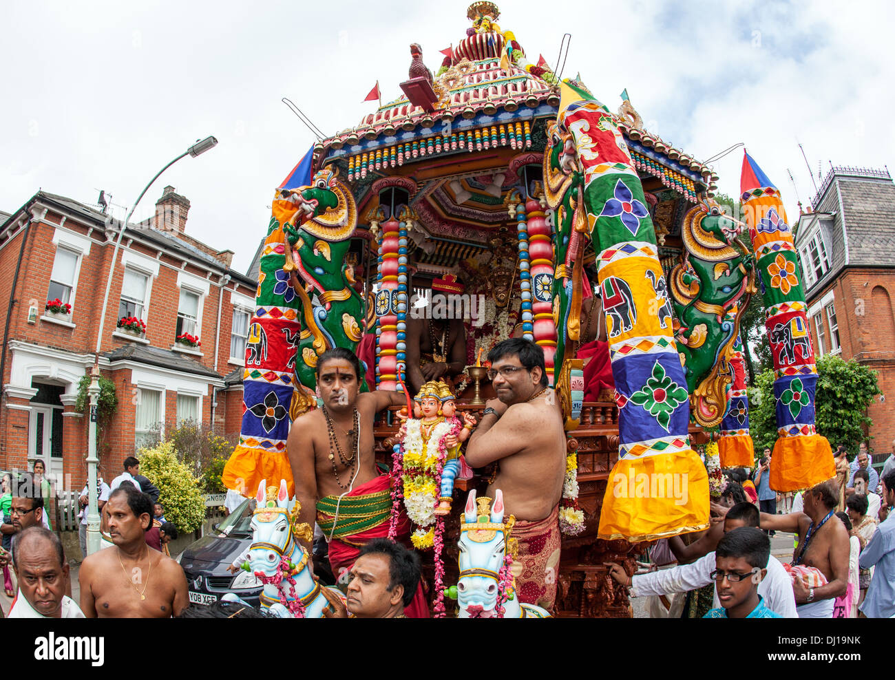 Rath Yatra Festival von Murugan Tempel North London UK Stockfoto