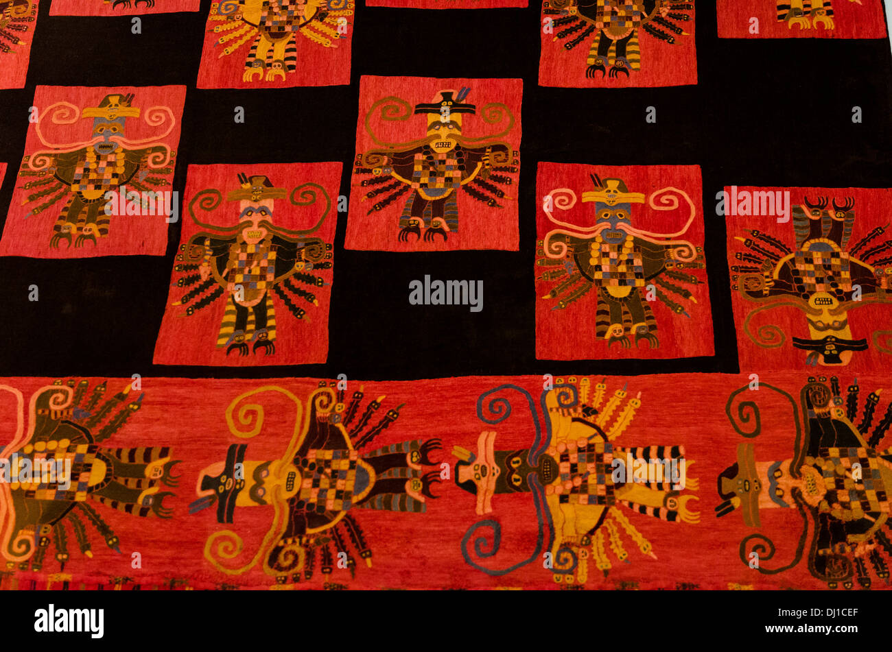 Paracas Textil. Paracas Kultur 800 AC100 BC Stockfotografie Alamy