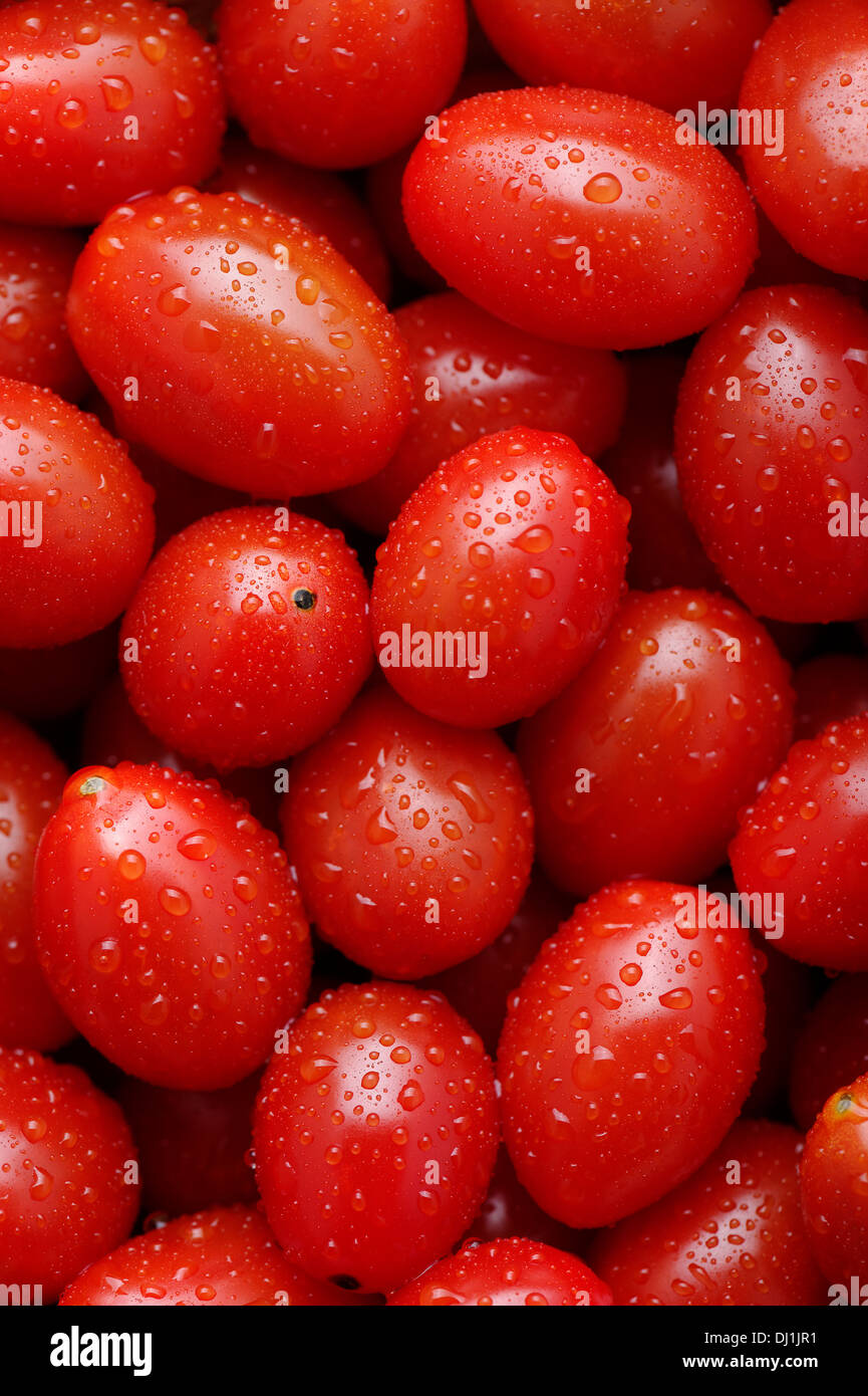 Cherry-Tomaten-Hintergrund Stockfoto