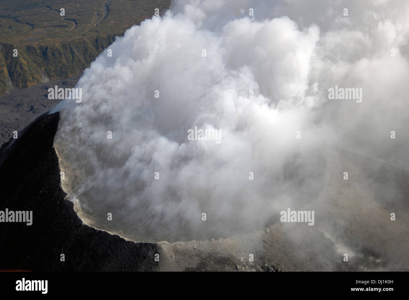 Vulkanausbruch Stockfoto