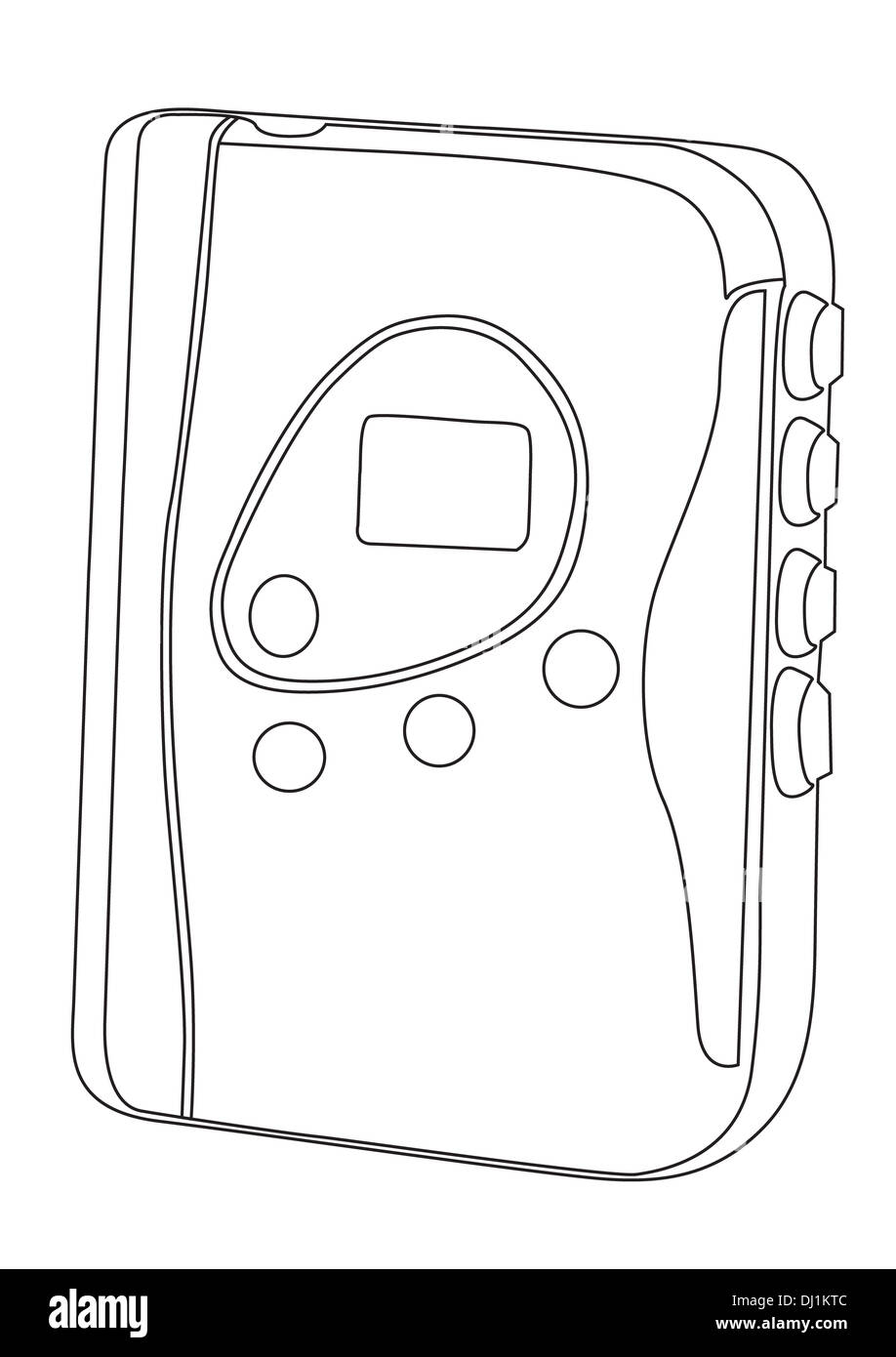 Vektor-Musik-player Stockfoto