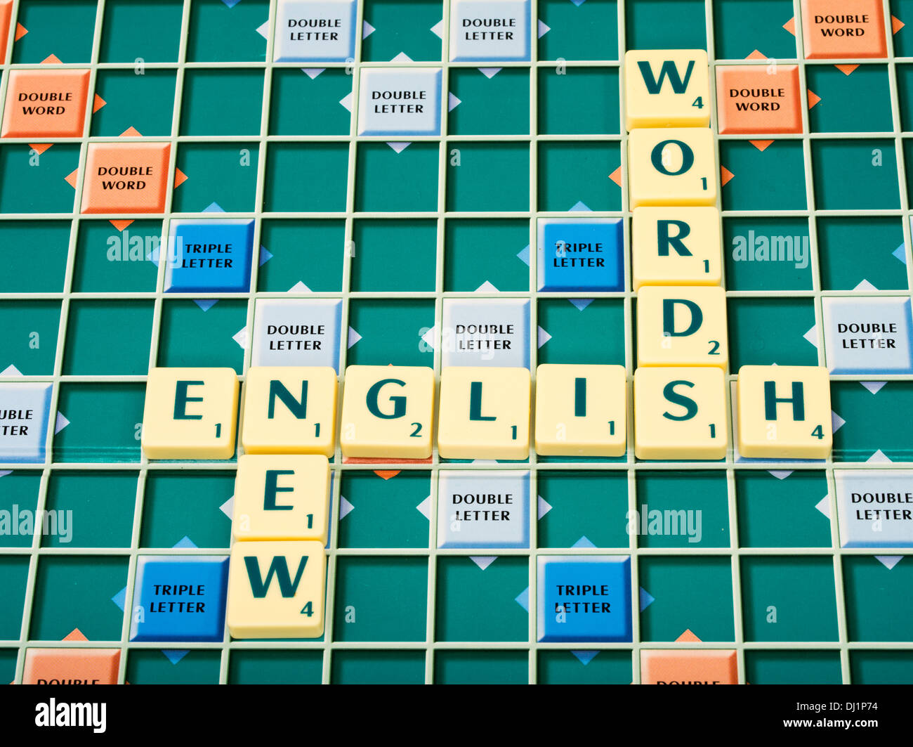 Scrabble Wort Brettspiel von Mattel / Hasbro Stockfoto