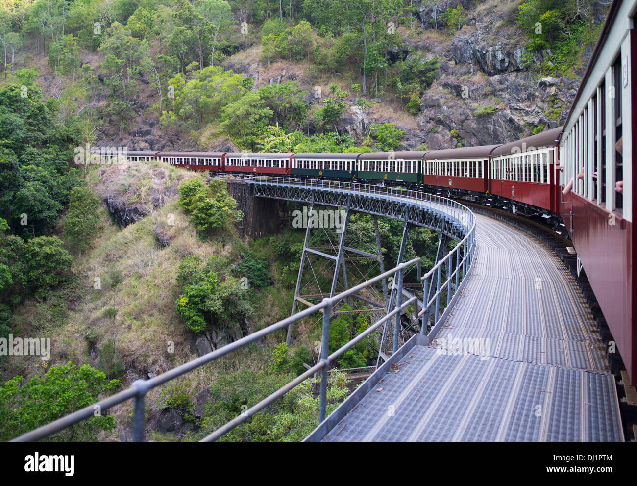 Kuranda Scenic Railway von Kuranda nach Cairns, Australien Stockfoto