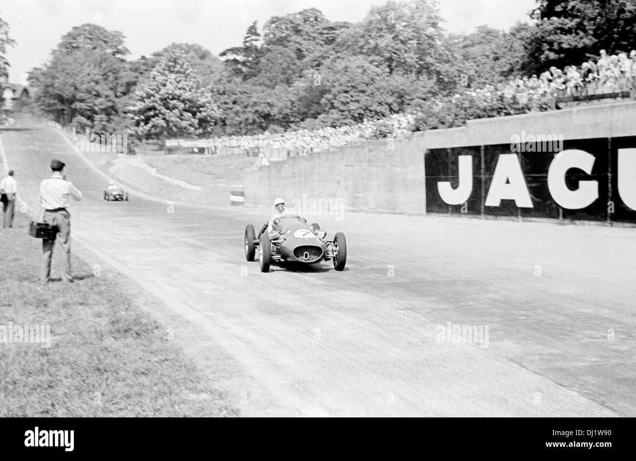 Stirling Moss in der ungeliebten Cooper-Alta-Special racing in Oulton Park, England 10. April 1954. Stockfoto