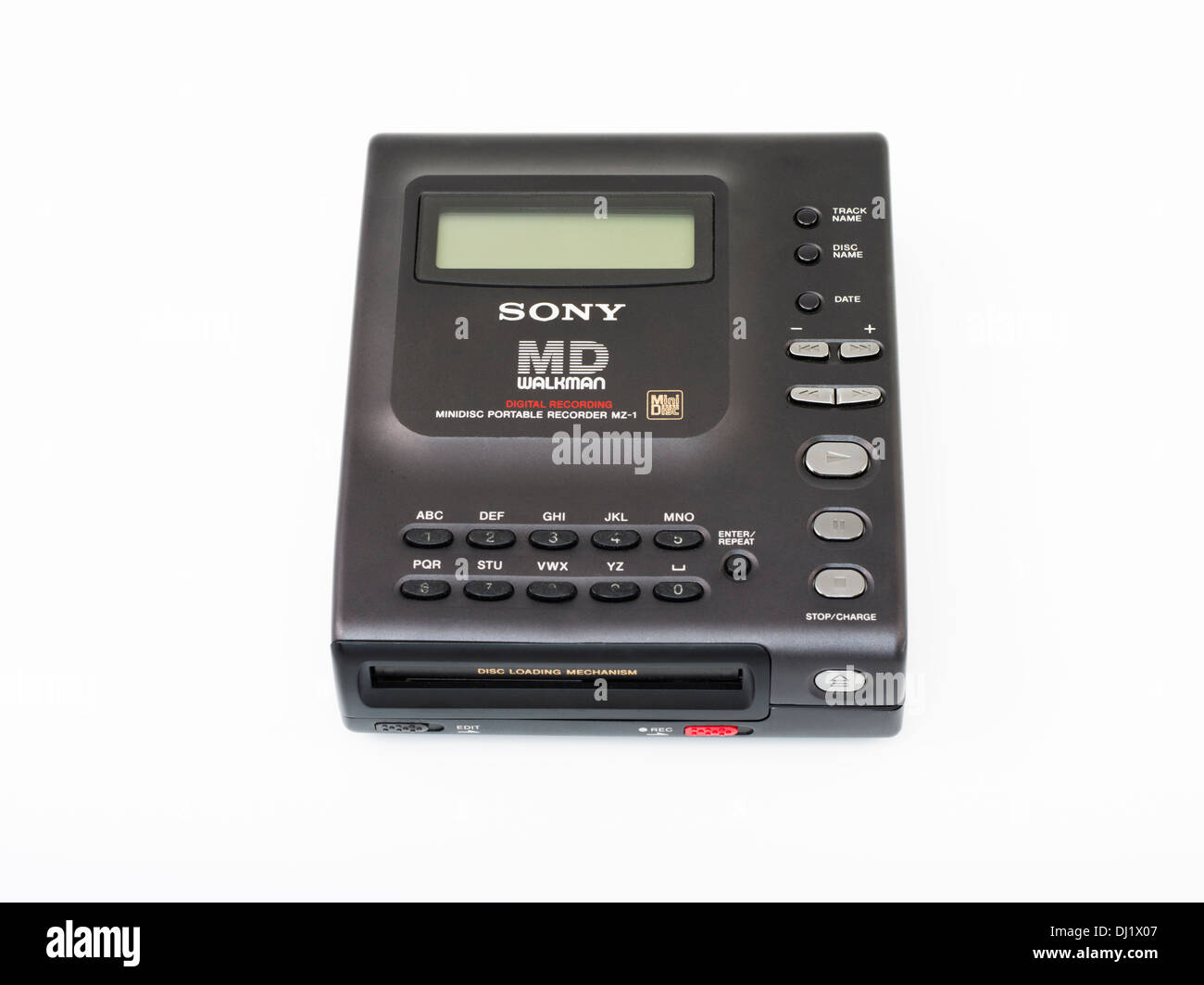 Sony Minidisc Recorder MZ-1 (Mini Disc) erste Portrable Spieler - 1992 Stockfoto