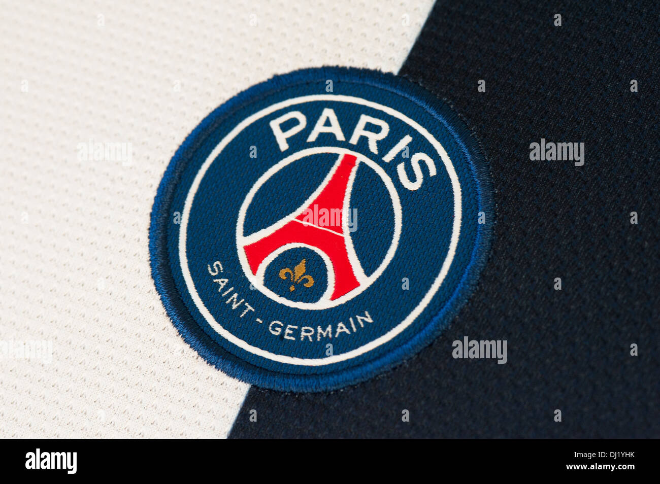 In der Nähe von Paris Saint Germain Trikot Stockfoto