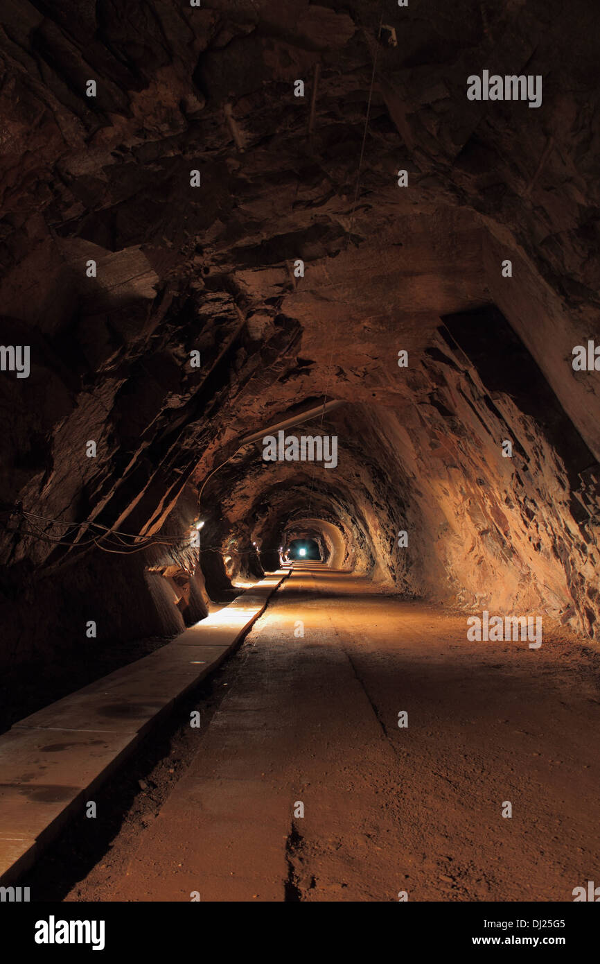 Mine tunnel Stockfoto