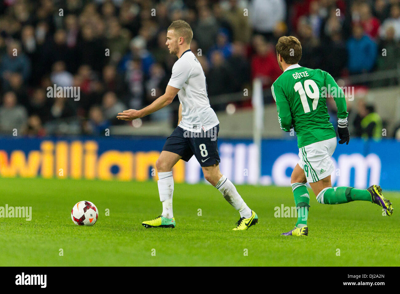 London, UK. 19. November 2013. Englands Tom CLEVERLEY während der internationalen Fußball-Freundschaftsspiel zwischen England und Deutschland vom Wembley Stadion entfernt. Bildnachweis: Aktion Plus Sport/Alamy Live-Nachrichten Stockfoto