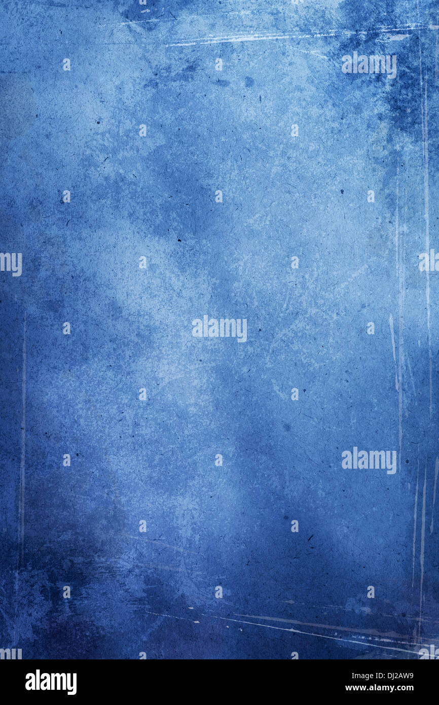 Leere im Alter von blauem Hintergrund Stockfoto