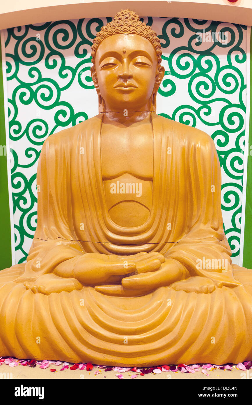Ein goldener Buddha Indien Stockfoto