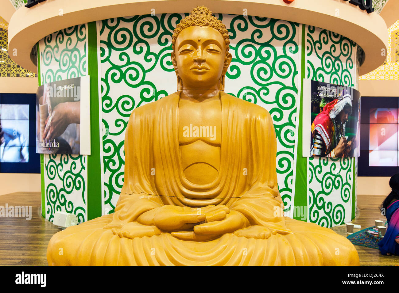 Ein goldener Buddha Indien Stockfoto
